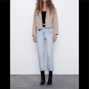 Zara Cropped Oversized Blazer Jacket. Women’s
